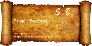 Stagl Botond névjegykártya